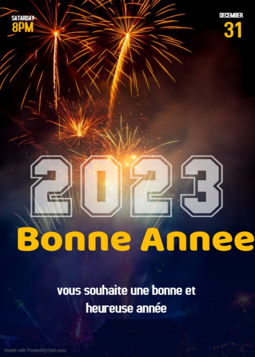 Nouvel an bonne annee 2023