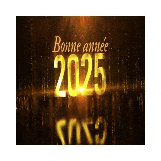 Nouvel an GIF bonne année 2025 animé